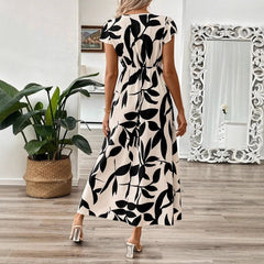 Dress for Women – Maxi Wrap Dress – Floral Print – Light and Breathable Fit