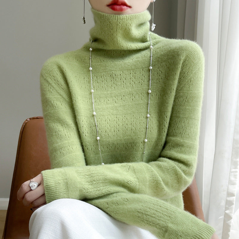 Women’s Turtleneck Sweater - Soft Knit Pullover - Long Sleeve Design