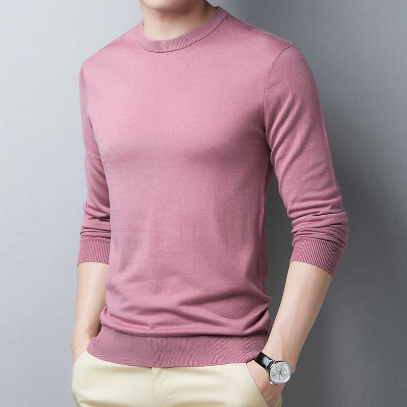 Men's Long Sleeve T-shirt – Slim Fit – Soft and Breathable – Round Neck