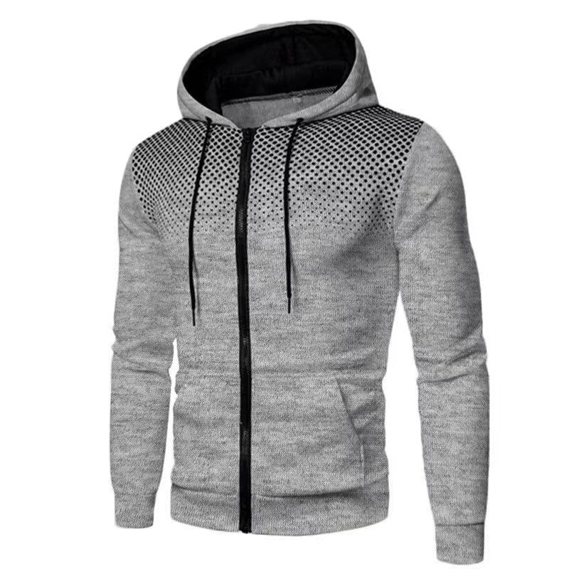 Men's Cardigan Sweater – Slim Fit – Hood with Drawstring – Soft Knit – Zipper Front