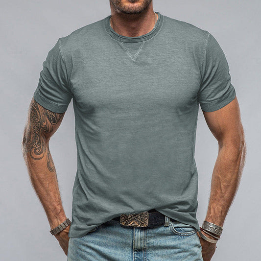 Men's T-shirt – Relaxed Fit – Round Neck – Short Sleeve – Soft and Breathable Design