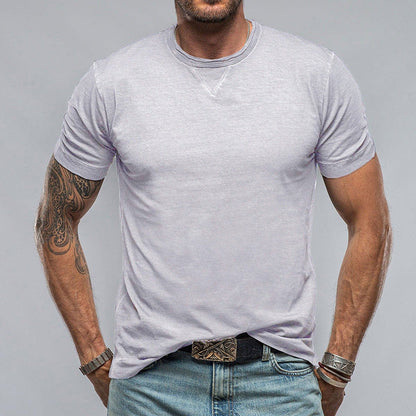 Men's T-shirt – Relaxed Fit – Round Neck – Short Sleeve – Soft and Breathable Design