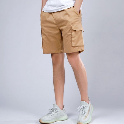 Herre Cargo Shorts – Løs Pasform – Bomuld – Knælange – Funktionelle Lommer