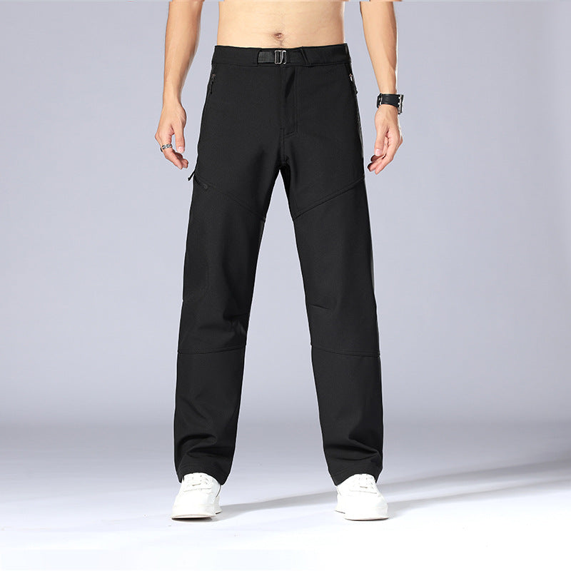Men's Trousers – Cargo Pants – Relaxed Fit – Adjustable Waist – Zipper Pockets