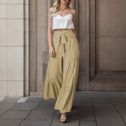 Women's Culottes – Wide Legs – Adjustable Waist – Natural Fibers – Bohemian Style