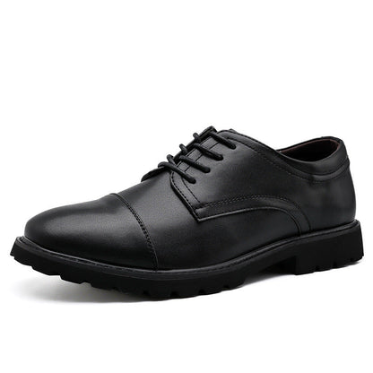 Herre Derby Sko – Læder – Cap Toe – Formelt Snit – Gummisål – Klassisk Design