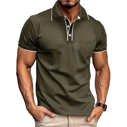 Men's Polo Shirt – Athletic Fit – Breathable Cotton Blend – Short Sleeve