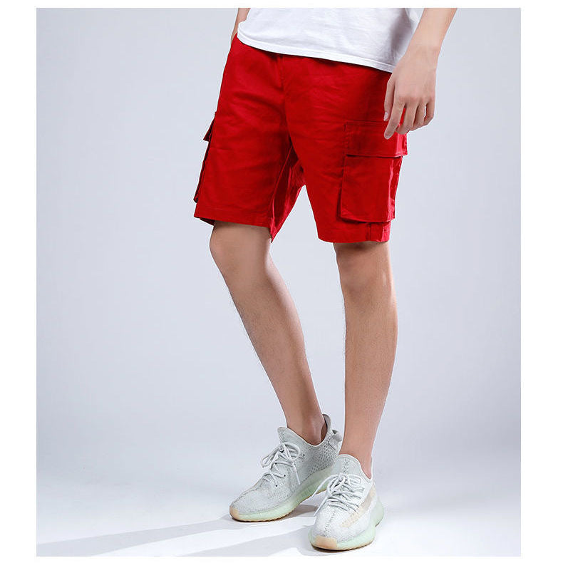 Herre Cargo Shorts – Løs Pasform – Bomuld – Knælange – Funktionelle Lommer
