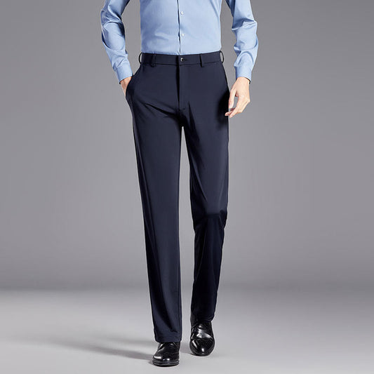 Men's Trousers – Slim Fit – Smooth Finish – Non-Iron – Straight Leg – Formal Look