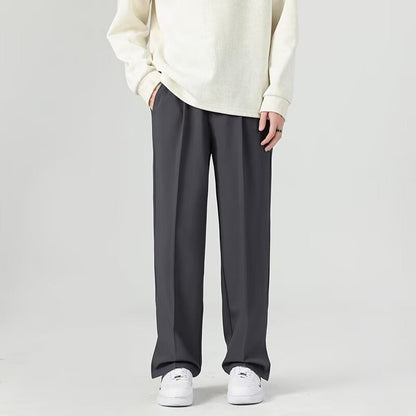 Men's Trousers – Tapered Fit – Lightly Draped Fabric – Ankle Length – Relaxed Style