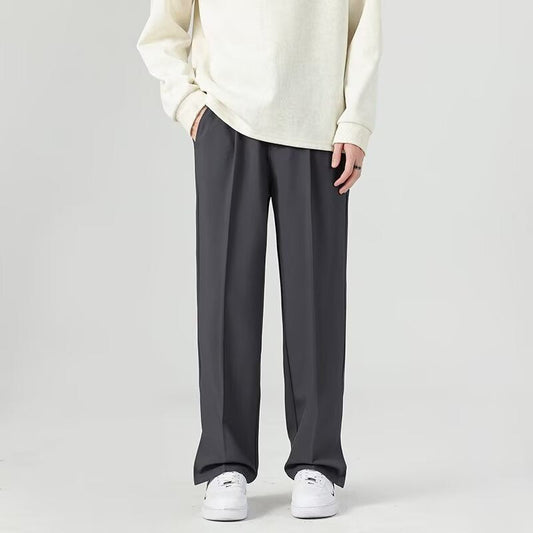 Men's Trousers – Tapered Fit – Lightly Draped Fabric – Ankle Length – Relaxed Style