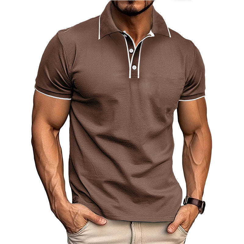 Men's Polo Shirt – Athletic Fit – Breathable Cotton Blend – Short Sleeve