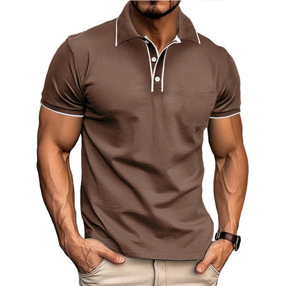 Men's Polo Shirt – Athletic Fit – Breathable Cotton Blend – Short Sleeve