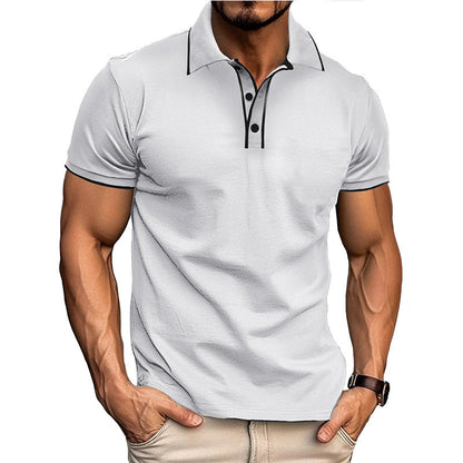 Men's Polo Shirt – Athletic Fit – Breathable Cotton Blend – Short Sleeve