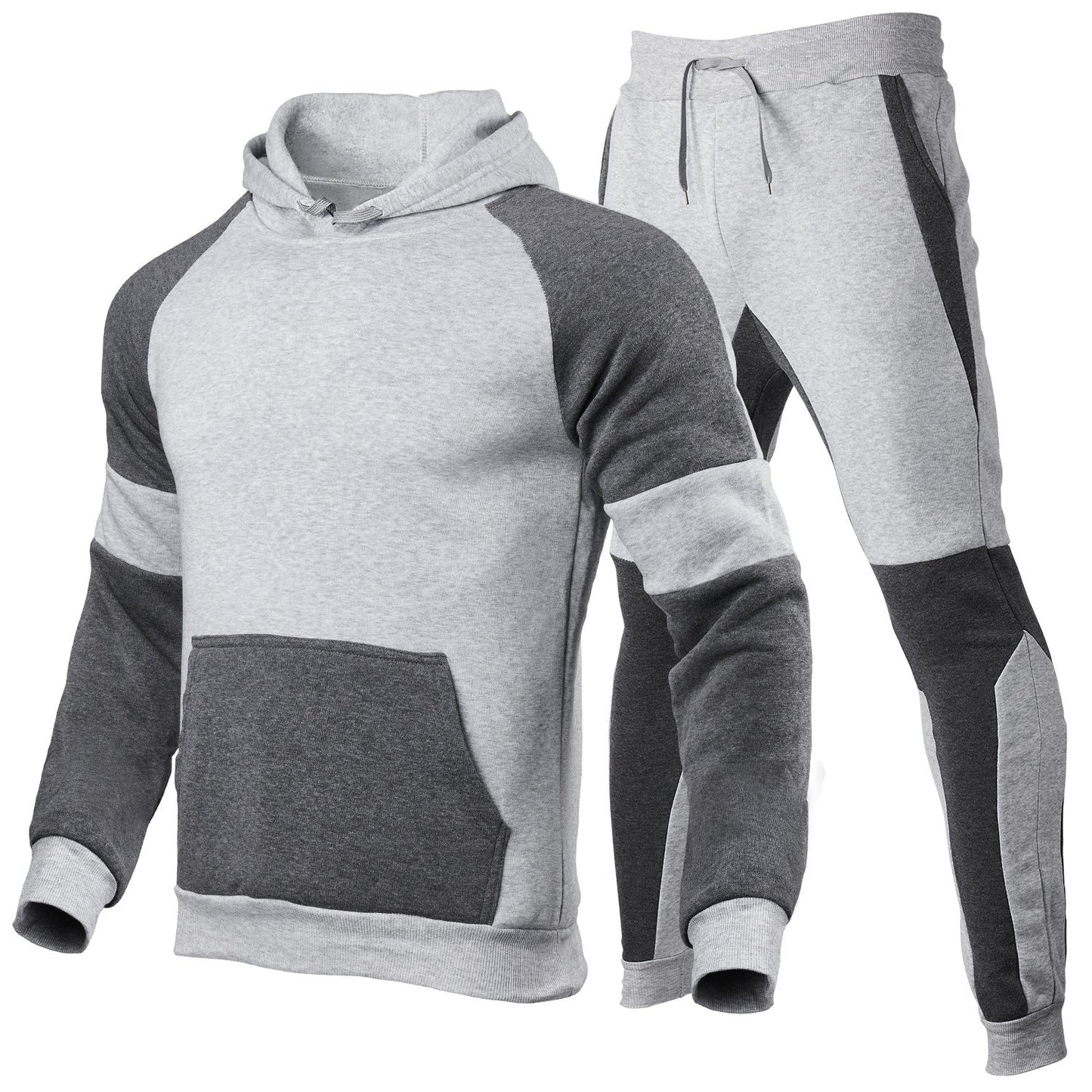 Men`s jogging set – relaxed fit – breathable cotton blend – sporty design