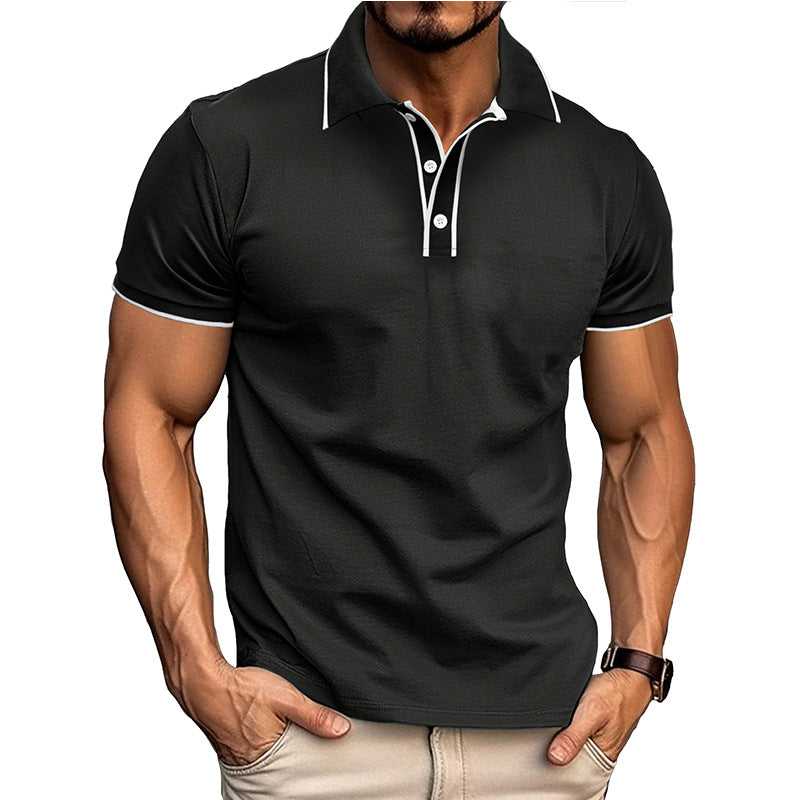 Men's Polo Shirt – Athletic Fit – Breathable Cotton Blend – Short Sleeve