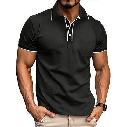 Men's Polo Shirt – Athletic Fit – Breathable Cotton Blend – Short Sleeve