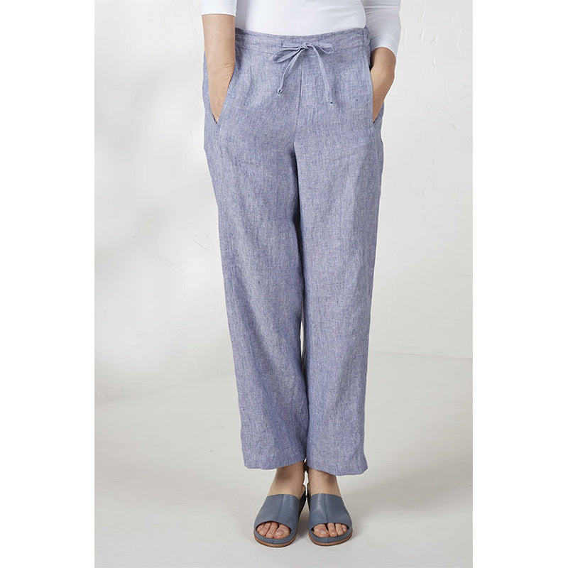 Women's Pants – Relaxed Fit – Lightweight and Breathable – Drawstring Waist – Full Length