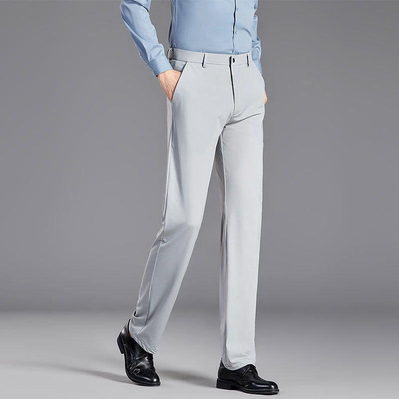 Men's Trousers – Slim Fit – Smooth Finish – Non-Iron – Straight Leg – Formal Look