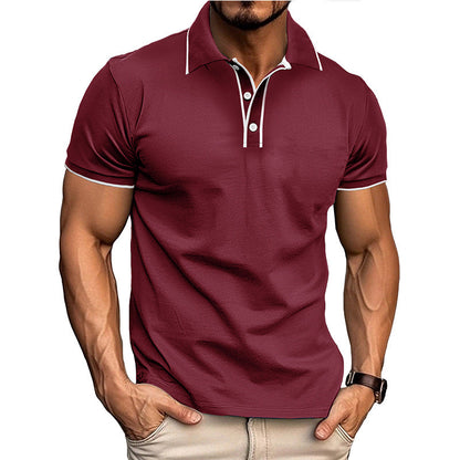 Men's Polo Shirt – Athletic Fit – Breathable Cotton Blend – Short Sleeve