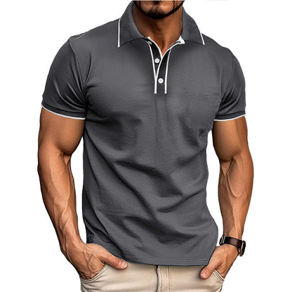 Men's Polo Shirt – Athletic Fit – Breathable Cotton Blend – Short Sleeve