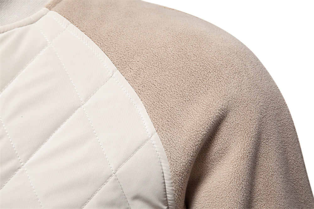 Oliver Quilted Bomber Jacket | Ribbed Collar and Cuffs Bomber Jacket