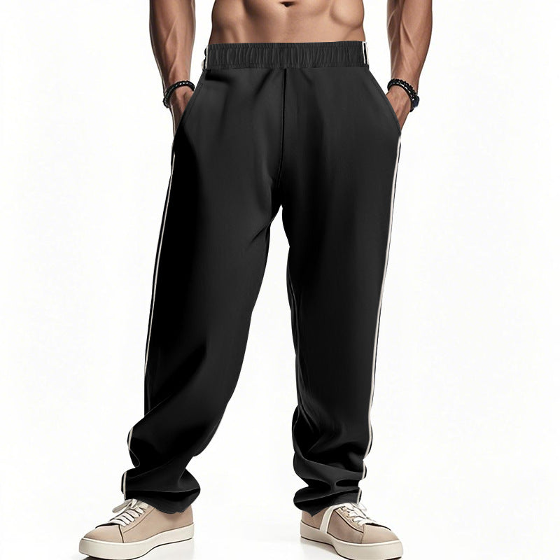 Men's Jogging Pants – Relaxed Fit – Lightweight Breathable Fabric – Elastic Waist – Side Pockets