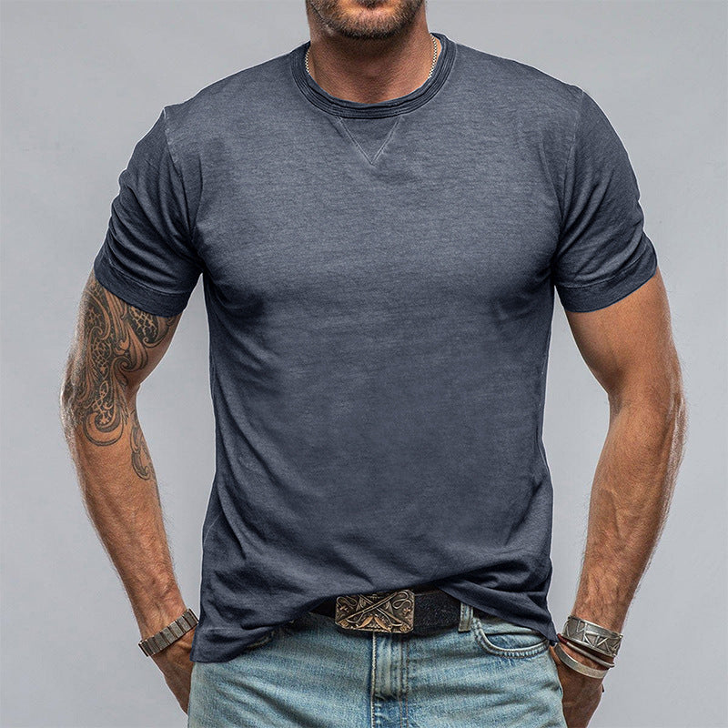 Men's T-shirt – Relaxed Fit – Round Neck – Short Sleeve – Soft and Breathable Design