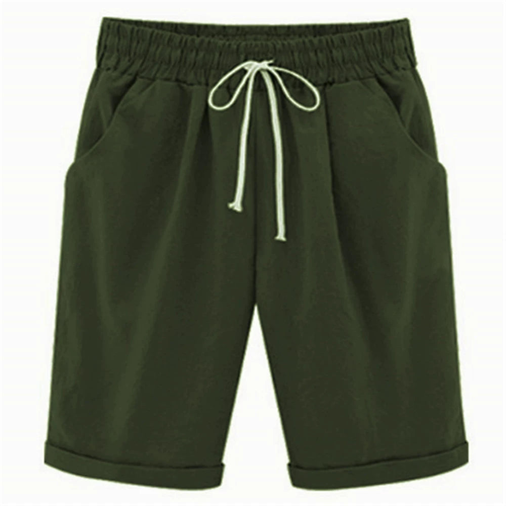 Men's Shorts - Cotton - Regular Fit - Elastic Waist with Drawstring - Casual Comfort