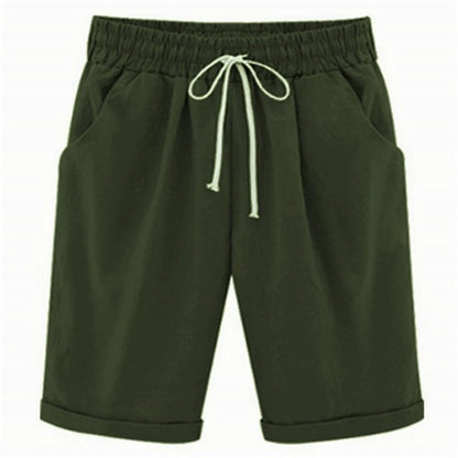 Men's Shorts - Cotton - Regular Fit - Elastic Waist with Drawstring - Casual Comfort