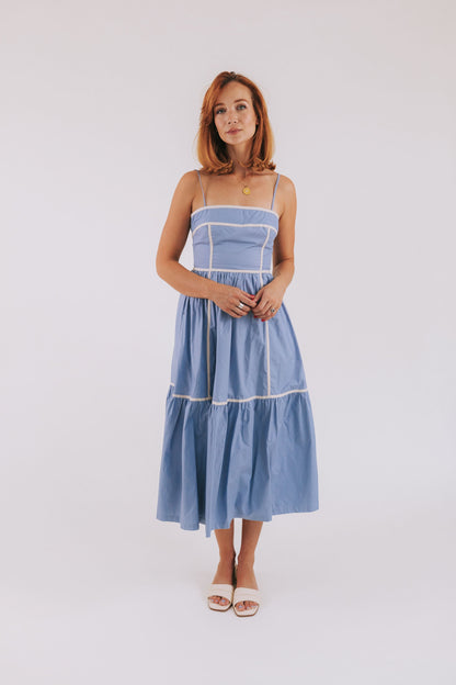 Women's Summer Dress - Sleeveless With Spaghetti Straps - Lightweight Layered Design