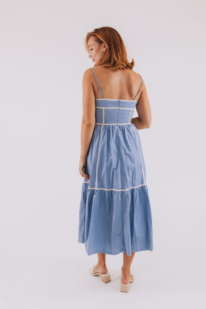 Women's Summer Dress - Sleeveless With Spaghetti Straps - Lightweight Layered Design