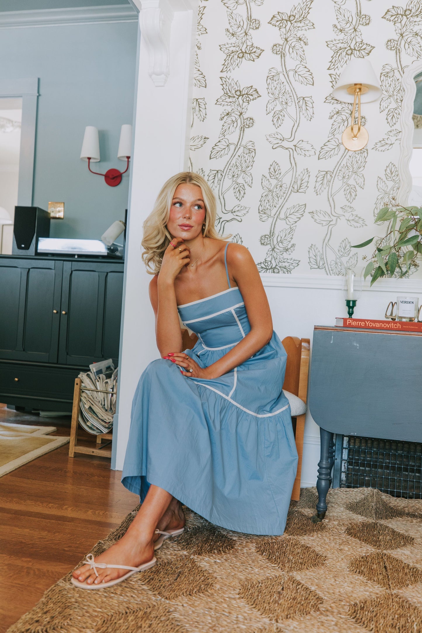 Women's Summer Dress - Sleeveless With Spaghetti Straps - Lightweight Layered Design