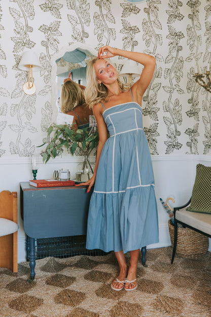 Women's Summer Dress - Sleeveless With Spaghetti Straps - Lightweight Layered Design