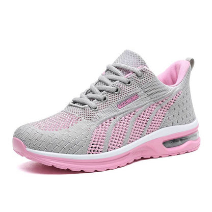 Women's Sneakers – Breathable Mesh – Shock-Absorbing Sole – Comfortable and Non-Slip