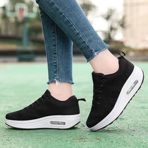 Dame Sneakers - Åndbart Mesh - Stødabsorberende Sål - Komfortabel Pasform