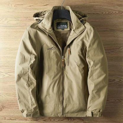 Men's Outdoor Jacket – Waterproof Breathable – Regular Fit – Hood and Zipper