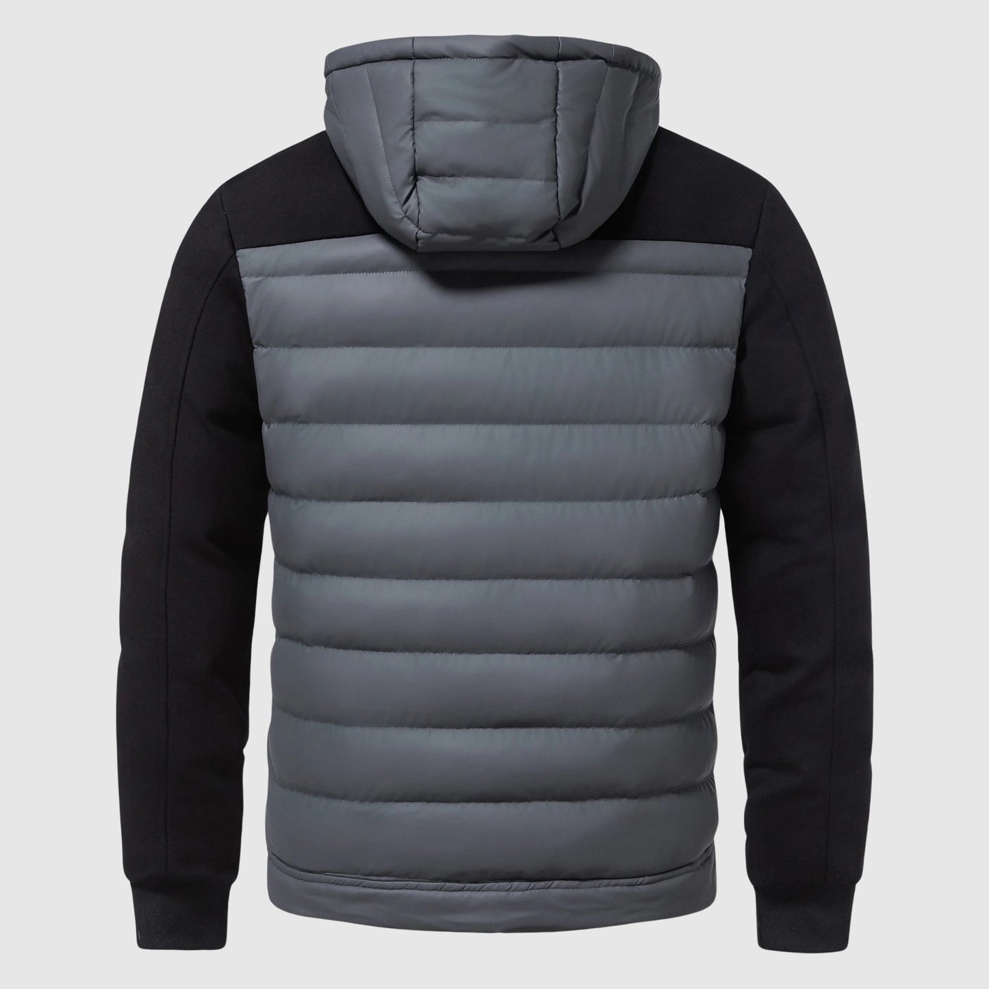 Arthur Quilted Hooded Jacket | Zipper Front Ribbed Cuffs Jacket