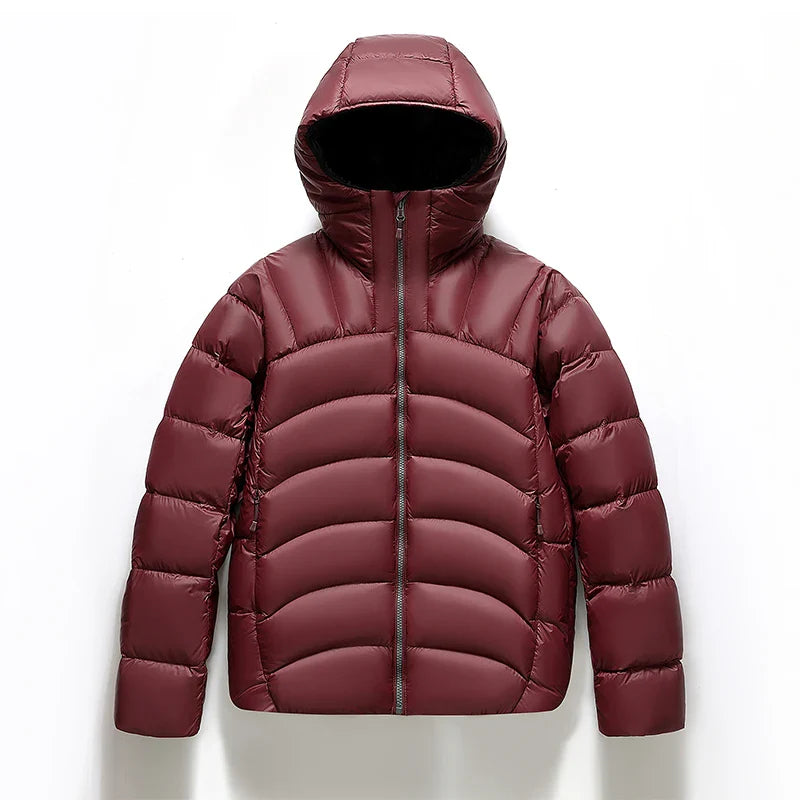 Oscar Hooded Quilted Puffer Jacket | Relaxed Fit High Neck Jacket