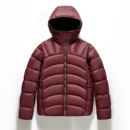 Oscar Hooded Quilted Puffer Jacket | Relaxed Fit High Neck Jacket