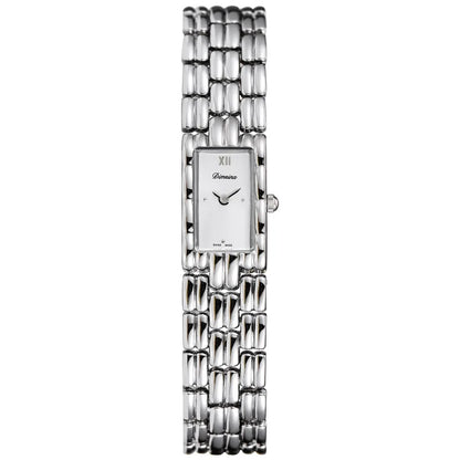 Isla Rectangle Watch | Link Bracelet Roman Numeral Detail Watch