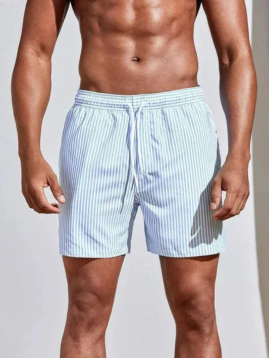 Men's Swim Trunks – Relaxed Fit – Quick-Drying – Adjustable Drawstring