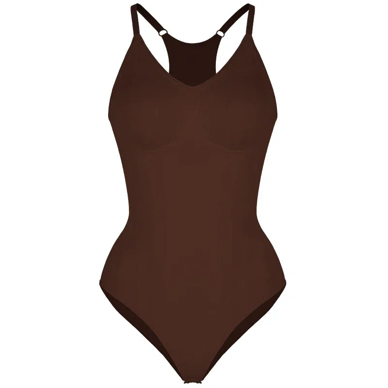 Women's Bodysuit – Seamless and Shaping – Racerback – Tummy Control Base Layer