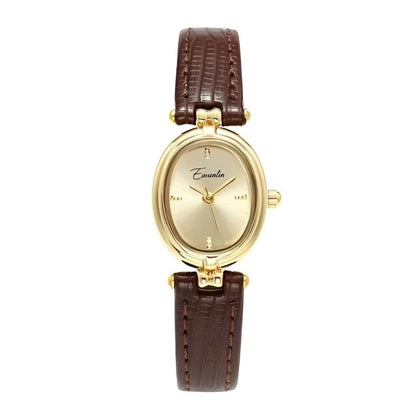 Amelia Oval Watch | Textured Strap Adjustable Band Watch