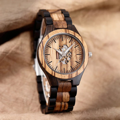 Harry Wood Skeleton Watch | Skeleton Dial Link Bracelet Watch