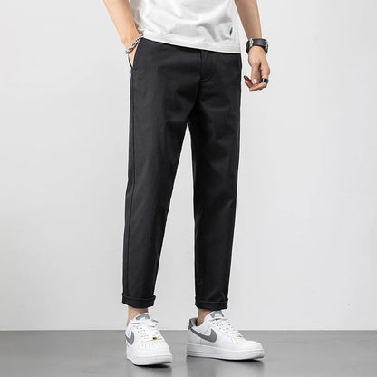 Men's Chino Pants – Relaxed Fit – Lightweight Cotton – Full Length – Everyday Use