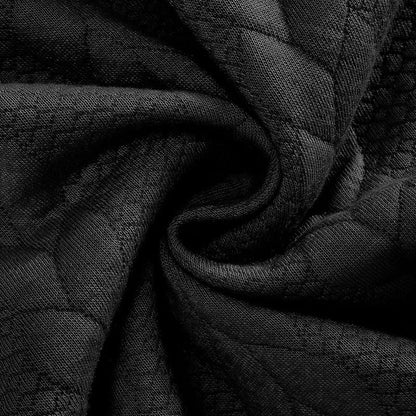 Freddie Patterned Cable Knit Quarter-Zip Knit Sweater | Ribbed Cuffs Hip-Length Sweater