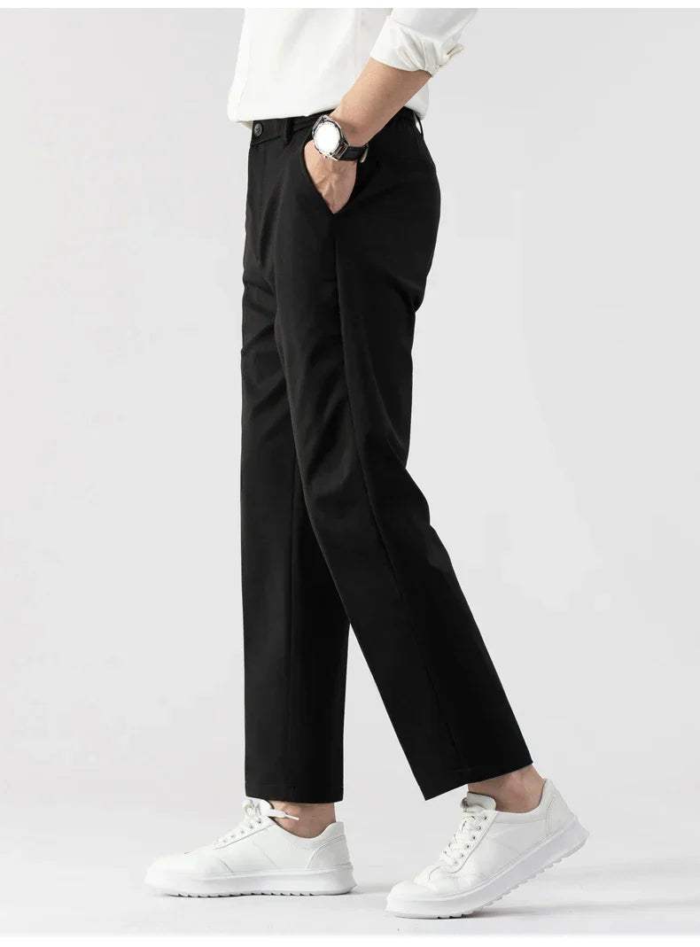 Men's Trousers – Slim Fit – Light and Breathable Material – Business Casual Look