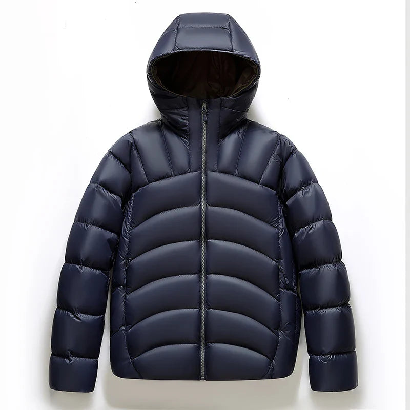 Oscar Hooded Quilted Puffer Jacket | Relaxed Fit High Neck Jacket