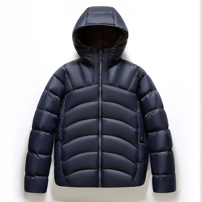 Oscar Hooded Quilted Puffer Jacket | Relaxed Fit High Neck Jacket